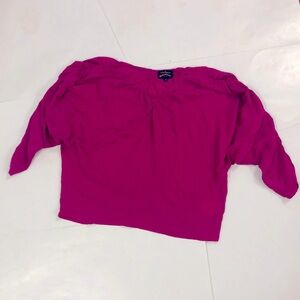 Vivienne Westwood 42 Blouse Top Pink V-neck 100% Silk Vintage Anglomania Excelle